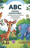 ABC Animal Adventures for Ages 4-8: Coloring Book, Stories, Fun Animal Facts, Interactive Activities, & Letter Writing Practice for Ages 4–8