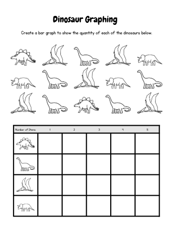 Preschool Dino Learning Fun: Numbers, Counting, scissor skills,   coloring Practice, matching, & More