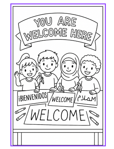 Everyone Belongs: A Coloring & Activity Book Celebrating Immigrants, Diversity, and Justice for Kids