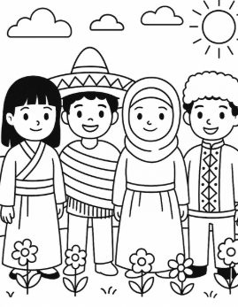 Everyone Belongs: A Coloring & Activity Book Celebrating Immigrants, Diversity, and Justice for Kids